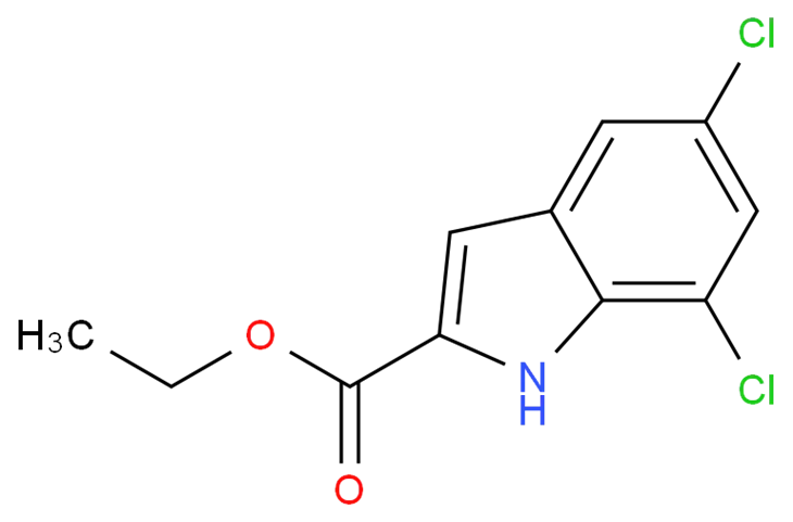 Etil 5,7-diklor-1H-indol-2-karboksilat Cas 4792-70-5